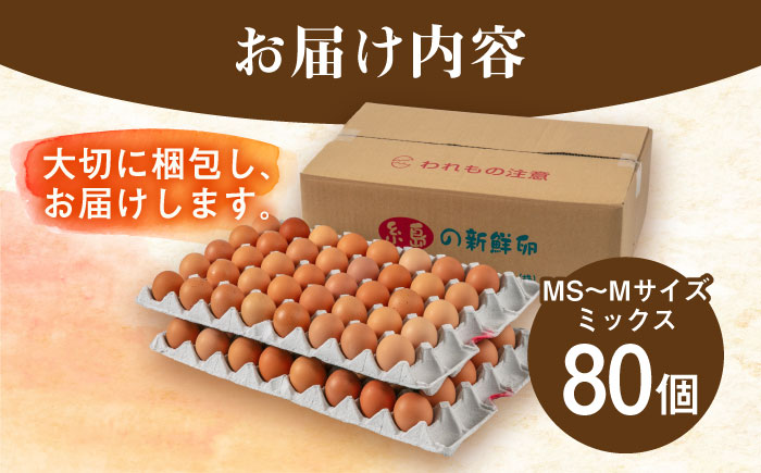 【80個】黄身にコク！白身に甘み！てつやとのりこの玉子 板垣ファーム [AWD003]