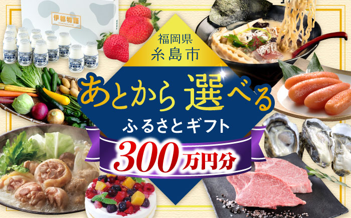 【あとから選べる】糸島市ふるさとギフト 300万円分 コンシェルジュ 糸島 [AZZ014]