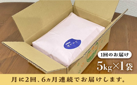 【2024年11月以降順次発送】【月2回お届け】【全12回定期便】いとし米 厳選ブレンド 5kg 6ヶ月コース(糸島産) 糸島市 / 三島商店 [AIM042]