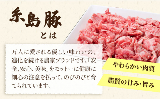 【使いやすい豚肉＆牛肉セット】毎日のメインのおかずを彩る 精肉 セット 4種 ( 約1kgg ) 2～3人前 4種 糸島市 / 糸島ミートデリ工房 [ACA200]