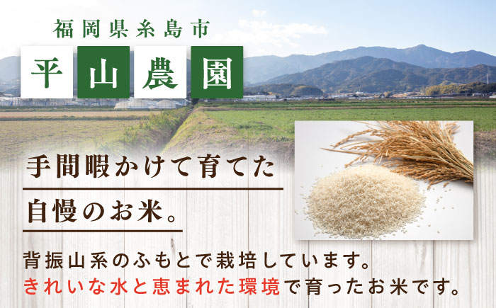 ＼令和6年産新米／糸島産 ヒノヒカリ 3kg×2袋 糸島市 / 平山農園 米 白米 [AXN004]