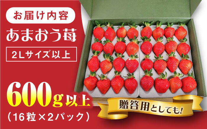 【化粧箱】あまおう いちご 600g以上 糸島市 / 株式会社フルコンス [ALO001]