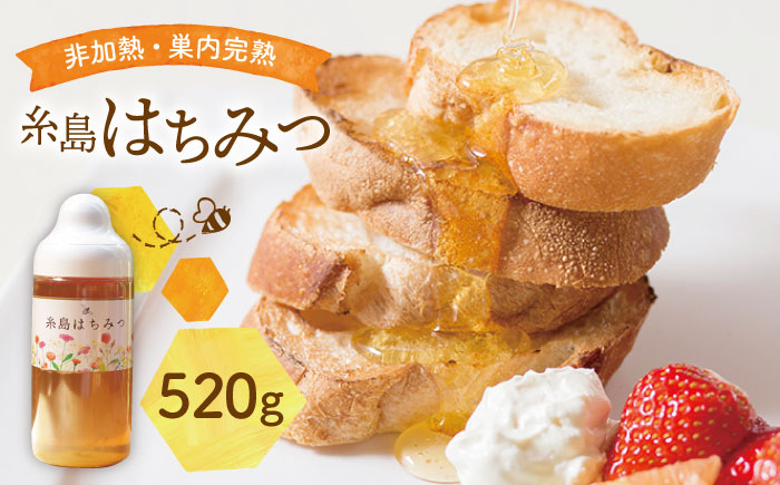 糸島 はちみつ 520g 糸島市 / ヴァンベールフーズ 百花 蜂蜜 [AFJ002] 蜂蜜 はちみつ ハチミツ 国産 非加熱 無添加 紅茶 日本蜜蜂