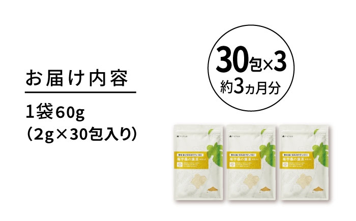 【3袋入 約3か月分】菊芋桑の葉茶 糸島市 / 株式会社ピュール [AZA246]