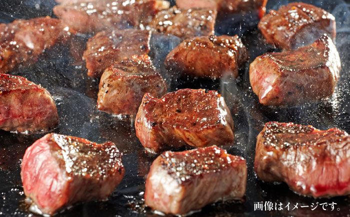 【人気セット】A4ランク 博多 和牛 ヒレ肉 サイコロ ステーキ 300g / 博多和牛と糸島華豚入り手作り生ハンバーグ 130g × 3個 《糸島》 【糸島ミートデリ工房】 [ACA052] 国産 冷凍 ランキング 上位 人気 おすすめ