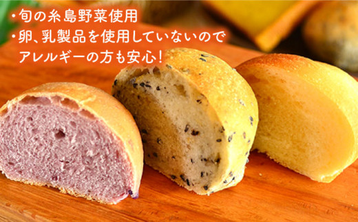 【 全6回 定期便 】身体がよろこぶ パン セット ( 卵 / 乳製品 不使用 )《糸島》【天然パン工房楽楽】【いとしまごころ】[AVC006]