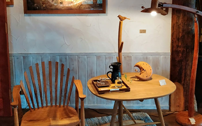 木製 グースネックデスクランプ 糸島市 / 工房はーべすと 照明 木製 [AYA076]