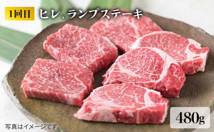 【全6回定期便】 糸島 黒毛和牛 食べ比べ セット 2人前 約2.8kg 糸島 / 糸島ミートデリ工房  [ACA110]  定期便 肉 ランプ シャトーブリアン