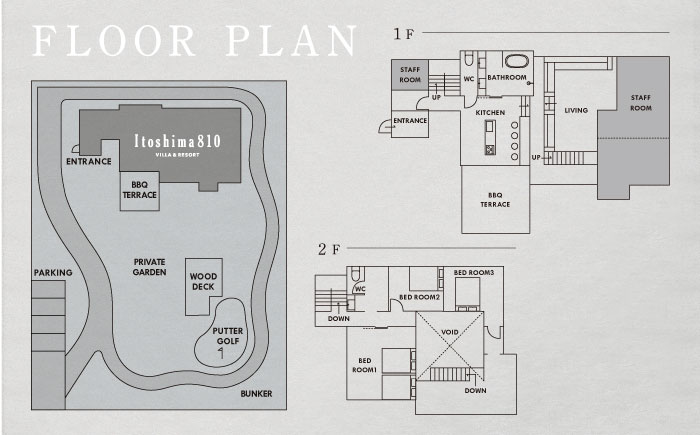 Itoshima810 VILLA & RESORT ご宿泊券 8名様まで（一棟貸し 最大12名様） 糸島市 / 米田建築工房株式会社 [AXP001]