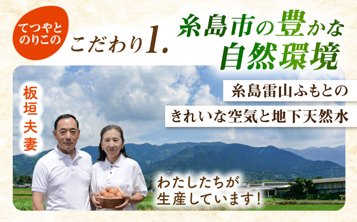 《月2回×20個 6ヶ月コース》 卵 てつやとのりこの玉子 全12回定期便 糸島市 / 板垣ファーム [AWD013]