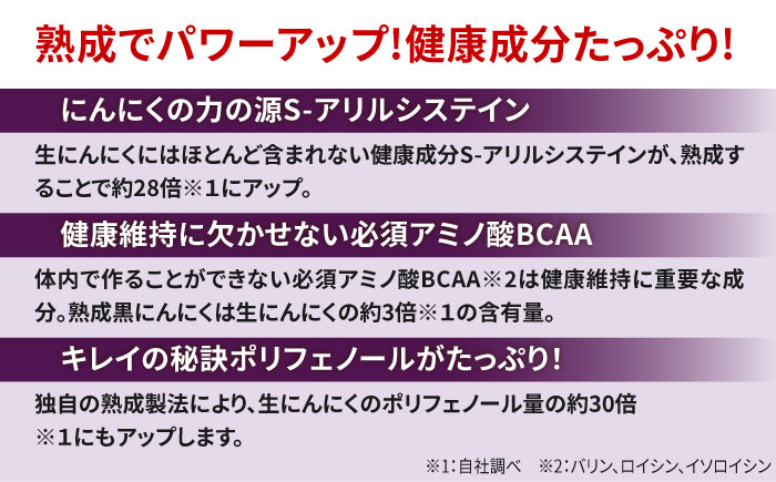 熟成黒にんにく 100g 糸島市 / 株式会社ピュール [AZA254]