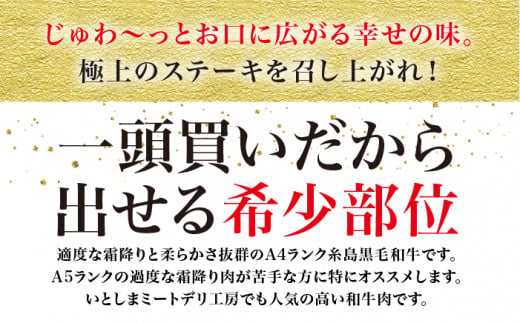 【極上 ステーキ 】合計 600g (6枚入) ハネシタロース ランプ A4ランク 糸島 黒毛和牛 【糸島ミートデリ工房】[ACA041] 希少 ステーキ ランプ ロース 牛肉 赤身 国産 和牛 黒毛和牛 ランキング 上位 人気 おすすめ