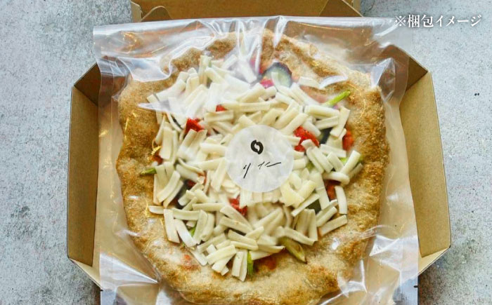【 糸島野菜 × 天然酵母 】 マリナーラ 全粒粉ピッツァ 自家製 トマトソース 1枚 糸島市 / わかまつ農園 [AHB055]