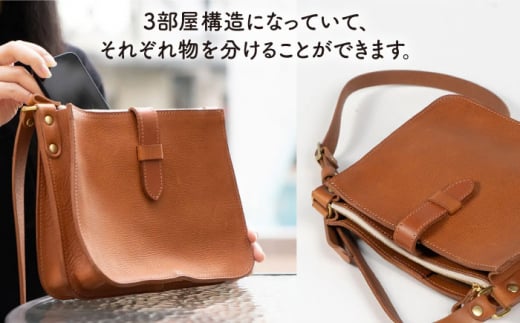 エレガンス ショルダー 糸島市 / LADIES&GENTLEMEN 鞄 レザー ショルダーバッグ 革製品 革鞄 カバン [ADK039]