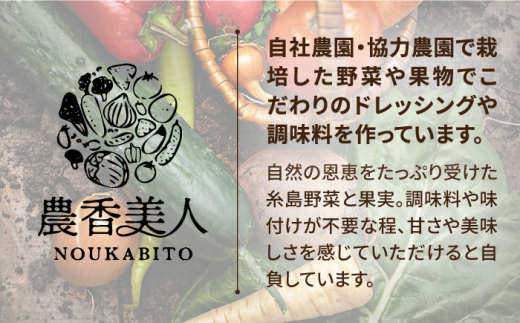 【全3回定期便】糸島 そだち の にんじん 生 ドレッシング （ 285ml × 1本 ）《糸島》 【農香美人】 [AAG048]