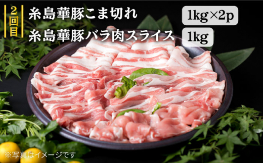 家族 で たっぷり！ ボリューム 満載 定期便全7回 （月1回） 4人用 【福岡 糸島産 牛肉 豚肉 鶏肉 切り落とし ミンチ ハンバーグ 餃子】 《糸島》 【糸島ミートデリ工房】 [ACA085]