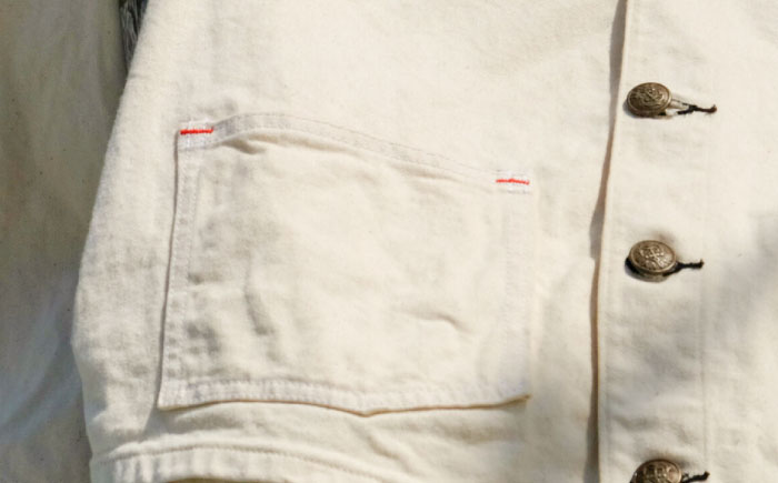 エンジニア ジャケット AF-369 VANILLA KIBATA engineer jacket 糸島市 / atelier FLOAT 生成り Vネック [AAF007]