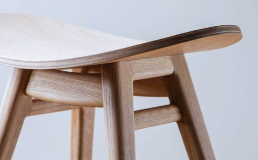 nomade  stool  〈 Oak × Plywood / natural 〉 糸島市 / nomade design [AIF001]