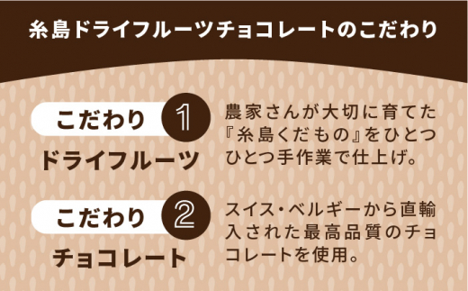 糸島ドライフルーツチョコレート3種 ギフトBOX入り《糸島》【itoshimacco《（株）やました》】 [ARJ017]