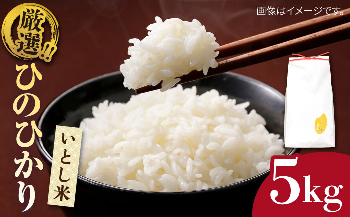 いとし米 厳選ひのひかり 5kg (糸島産) 糸島市 / 三島商店 [AIM019] 米 白米