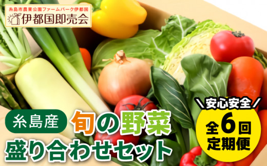 【 全6回 定期便 】 福岡県 糸島産 旬 の 野菜 盛り合わせ セット 《糸島》【株式会社フロンティア・アドバンス】 [AWC008]