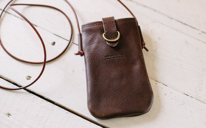 DURAM スマホポーチ 22013 糸島市 / Duram Factory クラフト ポーチ 革製品 [AJE073]