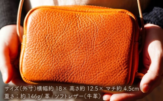 マカロンポシェット 糸島市 / LADIES＆GENTLEMEN [ADK064] 革 バッグ 革製品 本革 革 レザー ポシェット スマホショルダー ショルダーバッグ 鞄
