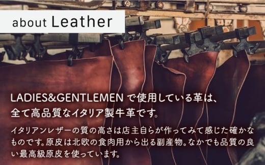 マチありのファスナーポーチ Lsize 糸島市 / LADIES&GENTLEMEN 本革 革製品 [ADK079]
