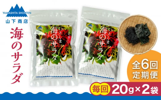 【全6回定期便】糸島の乾物 海藻 いとしま 海 の サラダ 2袋 糸島市 / 山下商店【いとしまごころ】 [ANA031]