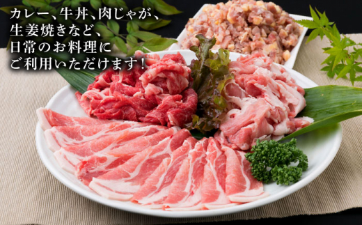 牛肉 豚肉 鶏肉 日常使いの精肉セット 1,930g 4～5人前 4種《糸島》【糸島ミートデリ工房】 [ACA196]