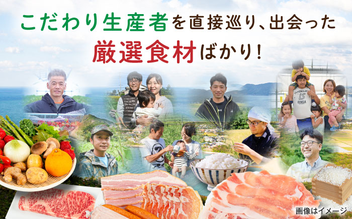 糸島産 肉 米 野菜 果物 厳選詰め合わせ MINORI BOX Sサイズ 糸島市 / emma.Inc / 米 肉 野菜 果物 詰め合わせ [AOP007]