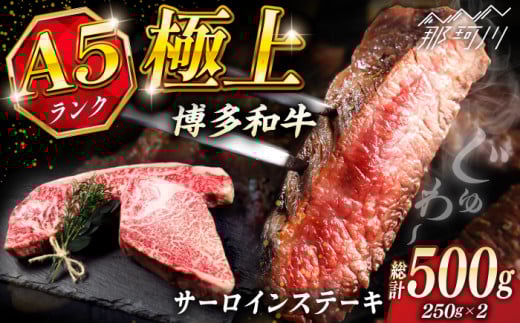 極上 博多和牛 A5ランク サーロイン ステーキ 250g × 2枚 ＜KRAZY MEAT＞ 那珂川市 [GFQ013]