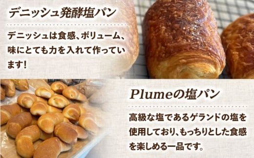 Plume 人気6種パンセット＜博多の味本舗＞那珂川市 パン クロワッサン 明太子パン 明太子 辛子明太子 お惣菜パン [GAE066]