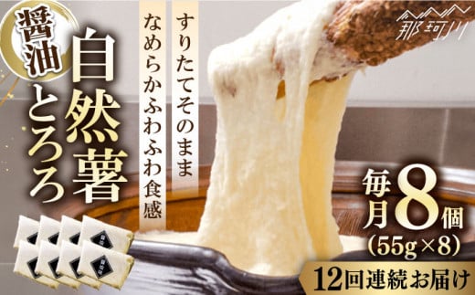 【全12回定期便】那珂川市産自然薯使用 自然薯 とろろ（醤油味）＜自然薯王国＞那珂川市 自然薯とろろ とろろ 自然薯 [GAH008]