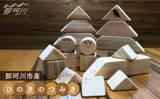 【ひのきで「木育」】那珂川市産 ひのきのつみき（228×228×50mm）＜大匠建設 木のお店＞[GAJ001]