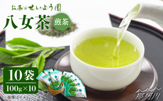 【豊かな香りにまろやかな旨味】八女茶 10袋 1kgセット（100ｇ×10袋）＜お茶の星陽園 ＞那珂川市 緑茶 お茶 八女茶 [GAD002]