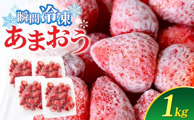 福岡県産 冷凍あまおう1kg(250g×4個)