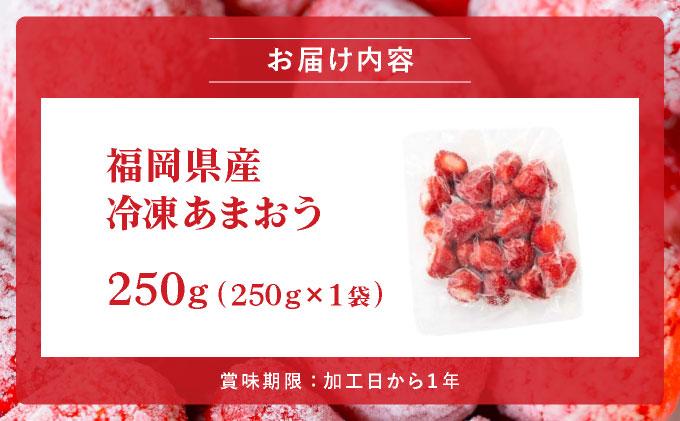 福岡県産 冷凍あまおう250g(250g×1個)