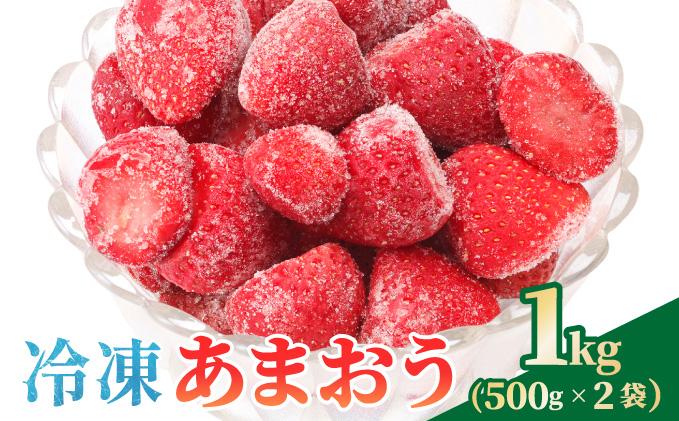 【福岡スイーツ自然の贈り物】かわいい化粧箱入り！福岡県産冷凍あまおう合計1kg