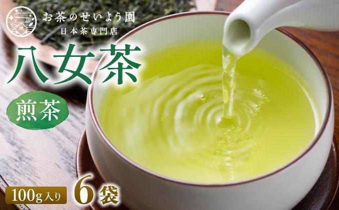 豊かな香りとまろやかな旨味 八女茶(煎茶) 600gセット(100g×6袋)|国産 緑茶 玉露 日本茶 お茶 茶葉 高級茶 家庭用 送料無料 那珂川市 福岡県