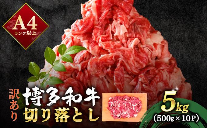 【訳あり】博多和牛 切り落とし 5kg（500g×10）
