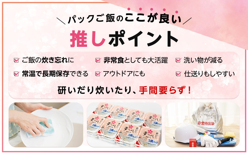 夢つくし パックご飯 計48パック (各200g)