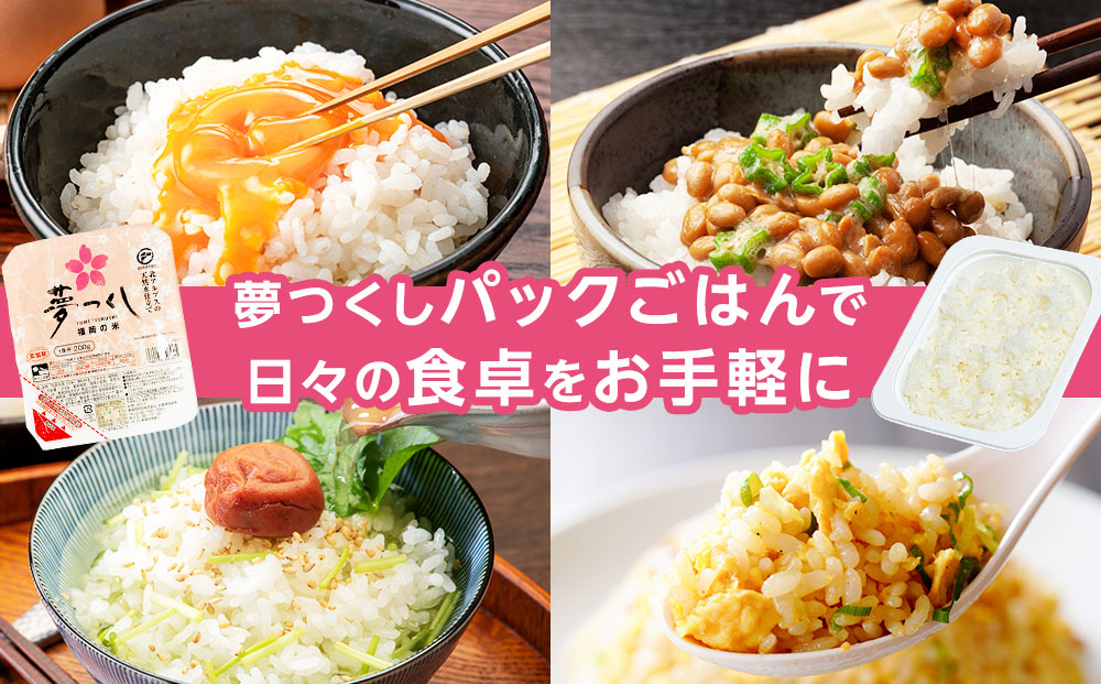 夢つくし パックご飯 計48パック (各200g)