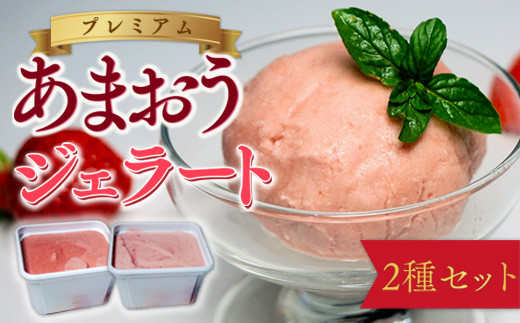 アイス いちご プレミアム あまおう ジェラート 2種 セット [THE FARM_strawberry 福岡県 宇美町 um40azo780003] イチゴ 苺 フルーツ 果実 甘い デザート 冷凍