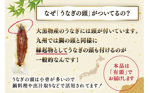 うなぎ 国産 蒲焼 特大 肉厚 約200g 2尾 計400g以上 6回 定期便 総計約2.4kg 小分け 【有頭】[大黒物産 福岡県 宇美町 um40bak830019] タレ 山椒付 ウナギ 鰻 不揃い 規格外 九州産 鹿児島 宮崎 うなぎ蒲焼 鰻蒲焼き 蒲焼き かば焼き 真空パック 個包装 冷凍 unagi 72000円 72000