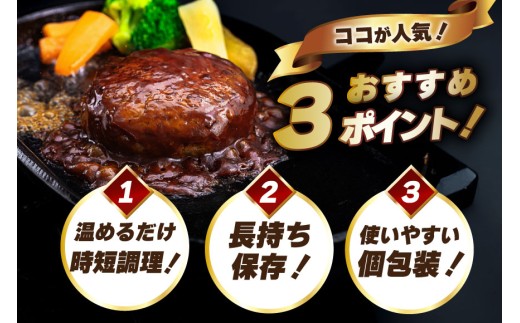 ハンバーグ 温めるだけ レンジ 湯煎 レトルト デミグラス 150g 18個 3回 定期便 総計8.1kg 小分け 個包装 [大黒物産 福岡県 宇美町 um40bak830021] 湯せん 冷凍 レンチン 温める大容量 はんばーぐ hannba-gu 人気
