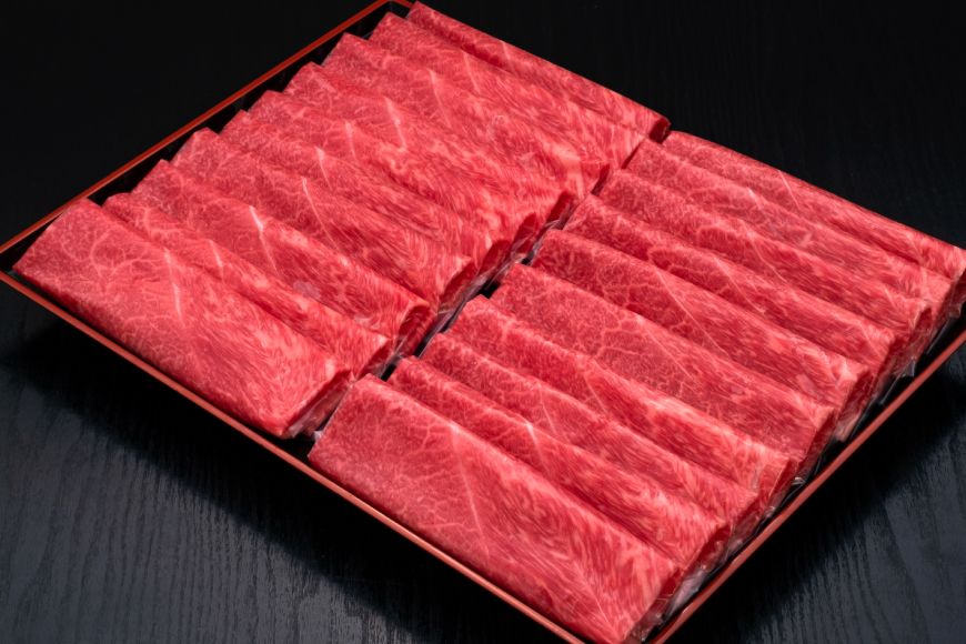 肉 博多和牛 赤身うす切り 500g 2p 計1kg 12回 定期便 総計 12kg [久田精肉店 福岡県 宇美町 um40bsi440047] 牛肉 牛 赤身 うす切り すき焼き しゃぶしゃぶ 冷凍