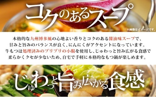 牛もつ鍋 醤油味 3人前セット PE001