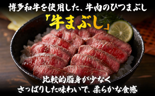 【厳選肉専門店 ふじ匠】 博多和牛の牛まぶし 肉 牛肉 博多和牛 赤身肉 肉加工品 タレ 山椒 濃縮出汁付 ひつまぶし 福岡 グルメ 贈り物 冷凍 ギフト 柔らかい ステーキ 丼 お取り寄せ 食品