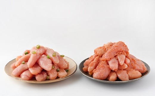 AE230.2種類の切れ子明太子セット1000g【辛子明太子】